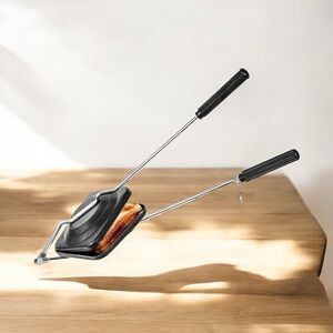 Black Sandwich Toaster with Handles